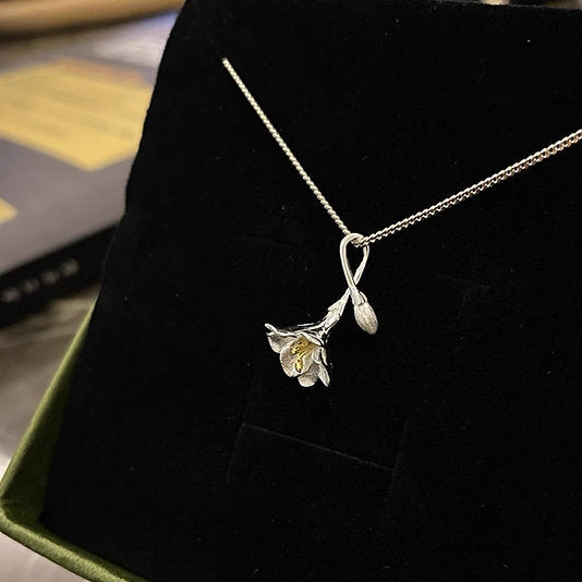 Collier argent plaqué- Ève d’été