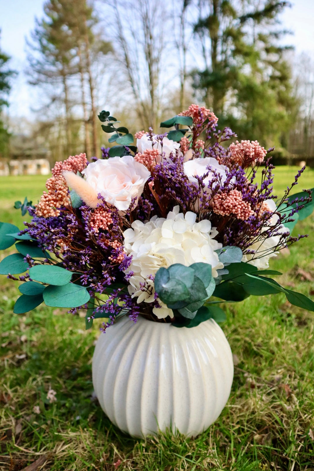 Vase SI Blanc (bouquet XL/L)