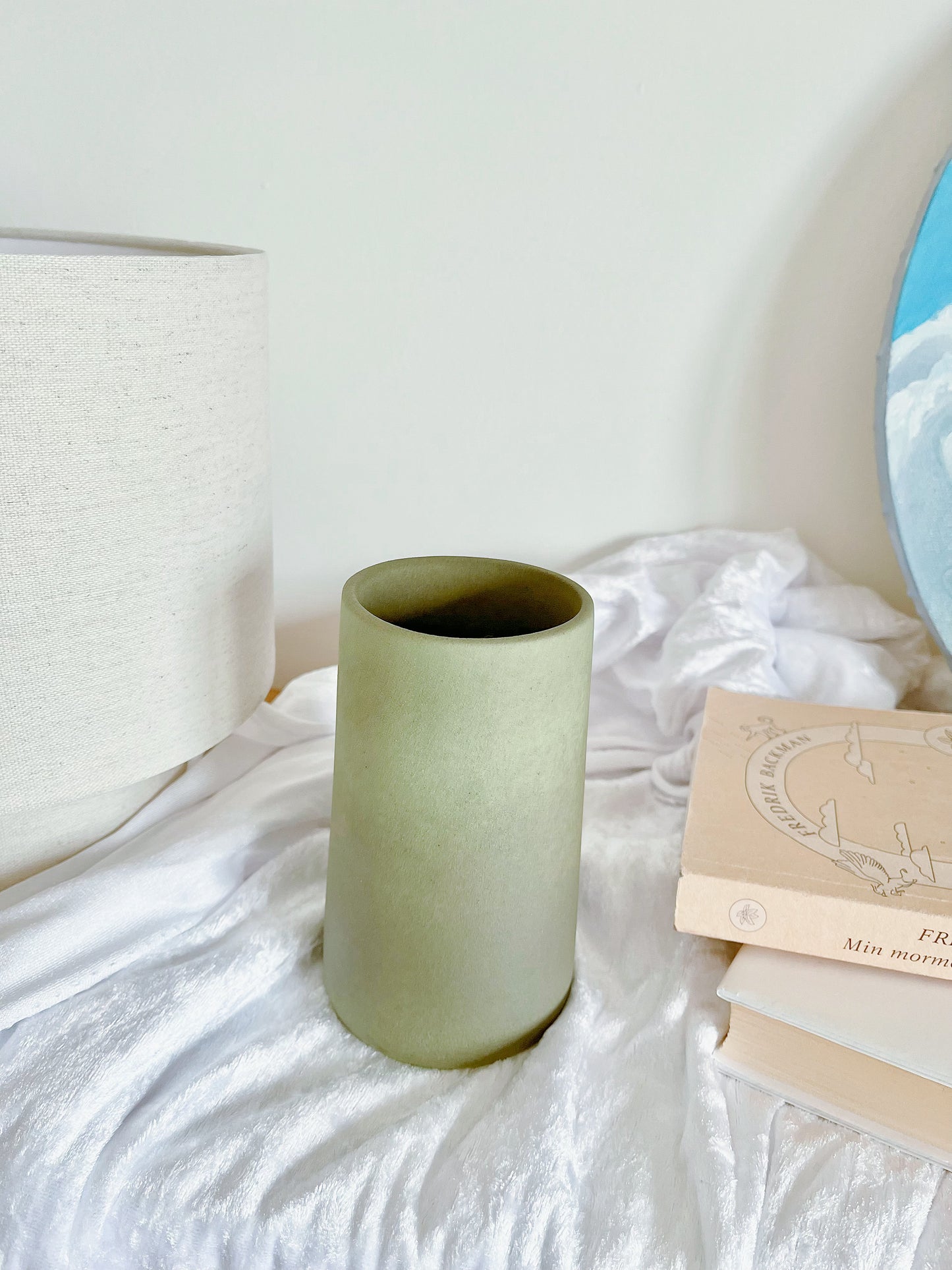 Green terracotta vase S (bouquet S)