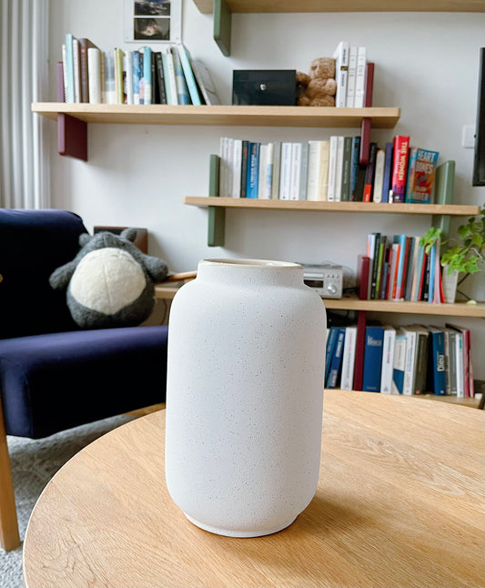 XL or Spring Fling white ceramic vase (XL bouquet or height)