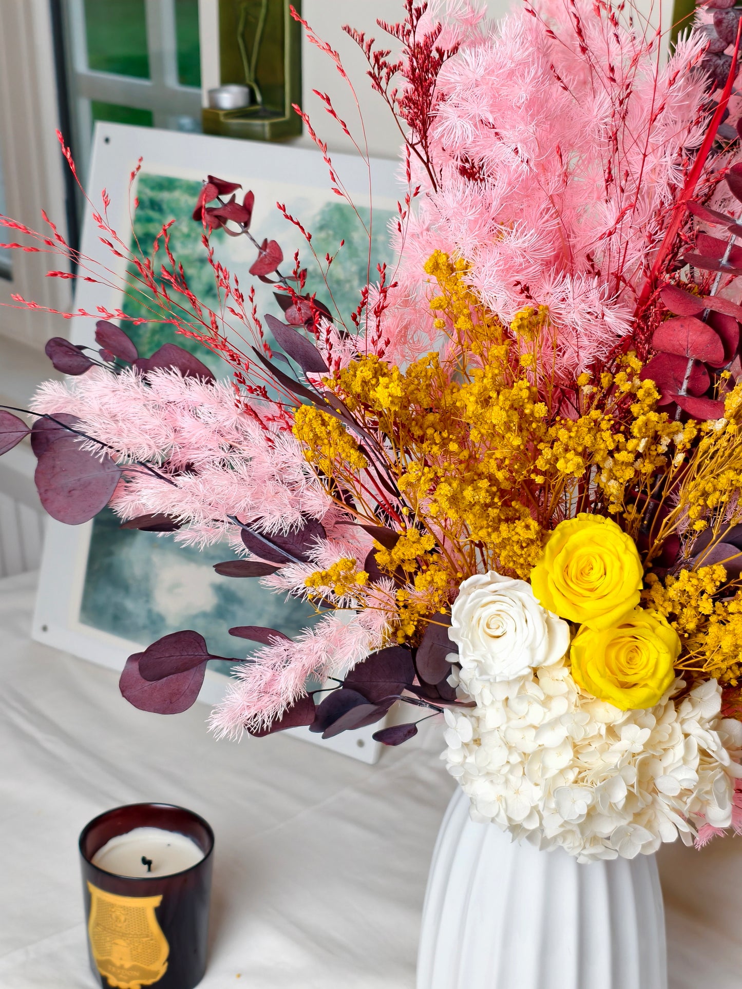 Bouquet stabilisé rose