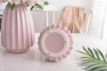 Vase tulipe M rose ( bouquet M /L)