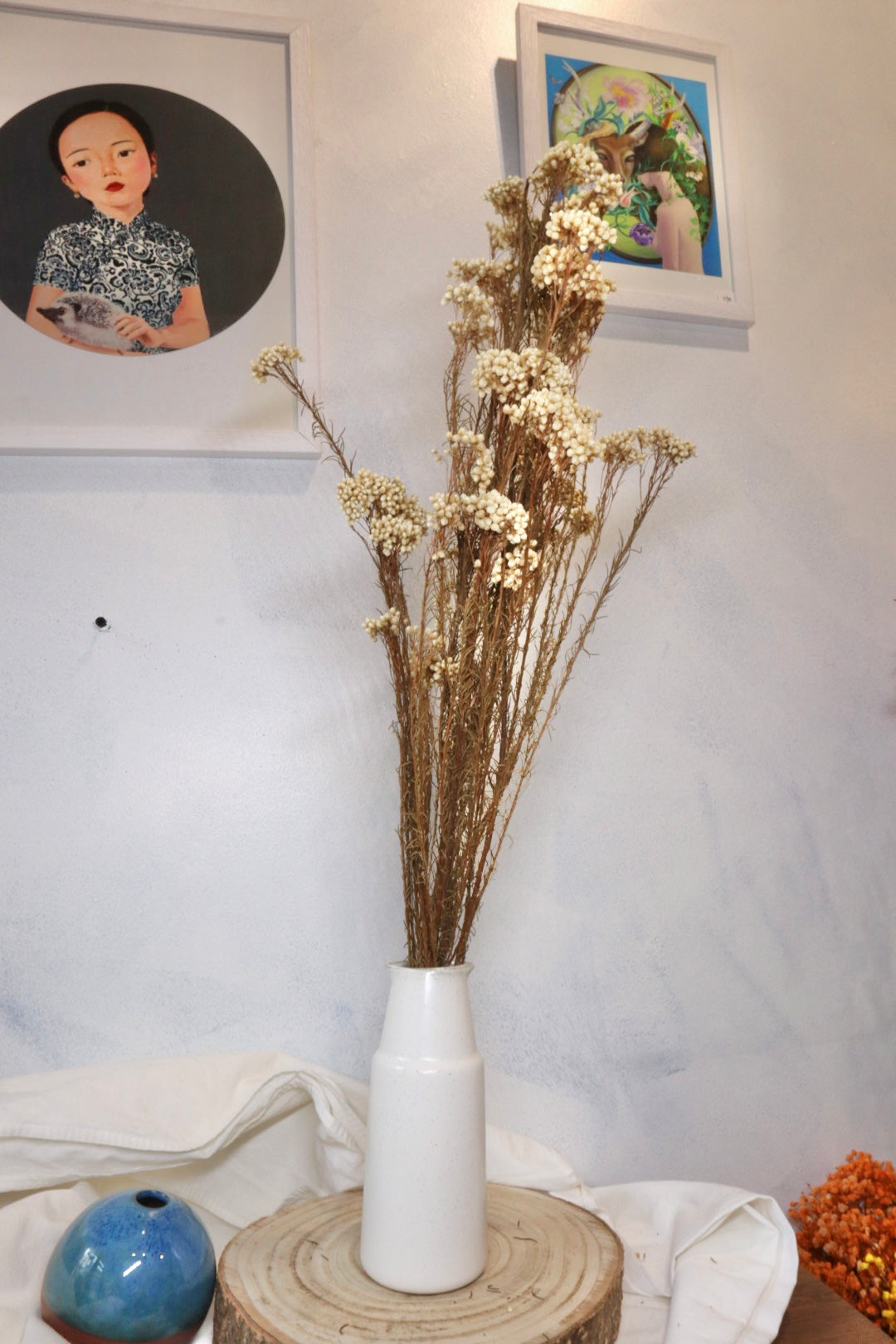 Rice flower - white