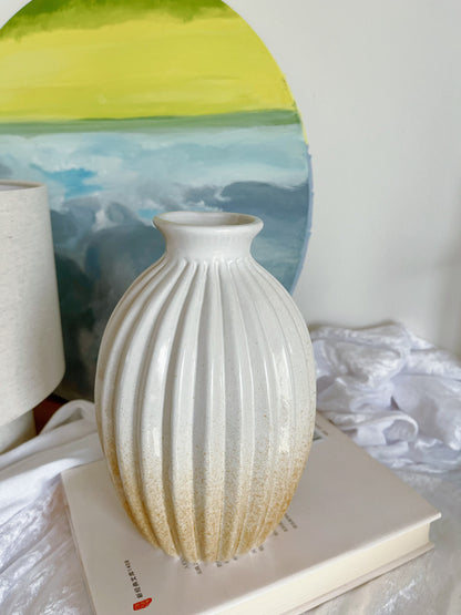 Vase céramique blanc Athena M ( bouquet M)