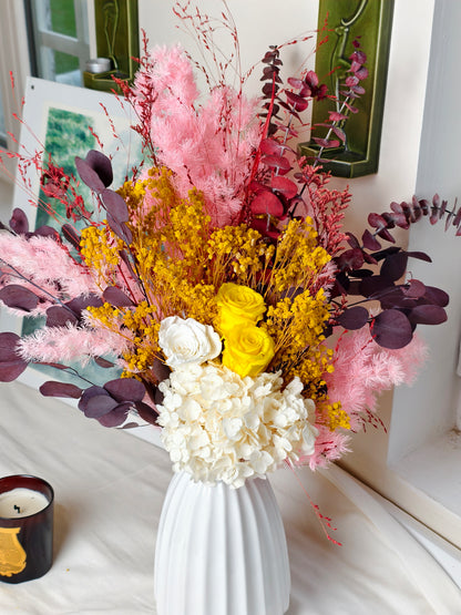 Bouquet stabilisé rose