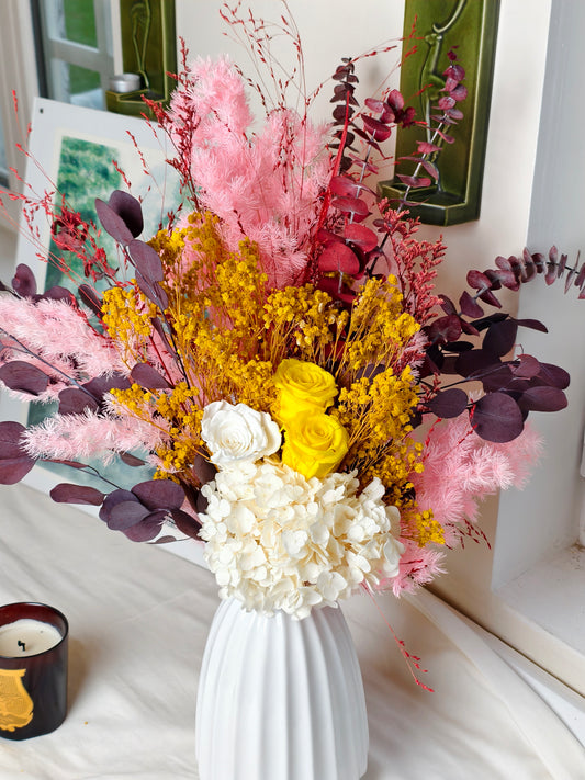 Bouquet stabilisé rose