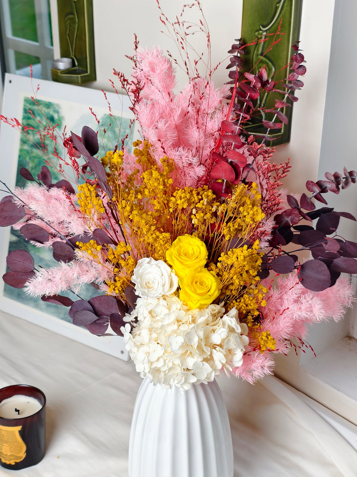 Bouquet stabilisé rose